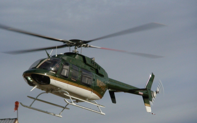 Harrison Ford’s Bell 407GX at Heli-Expo 2014